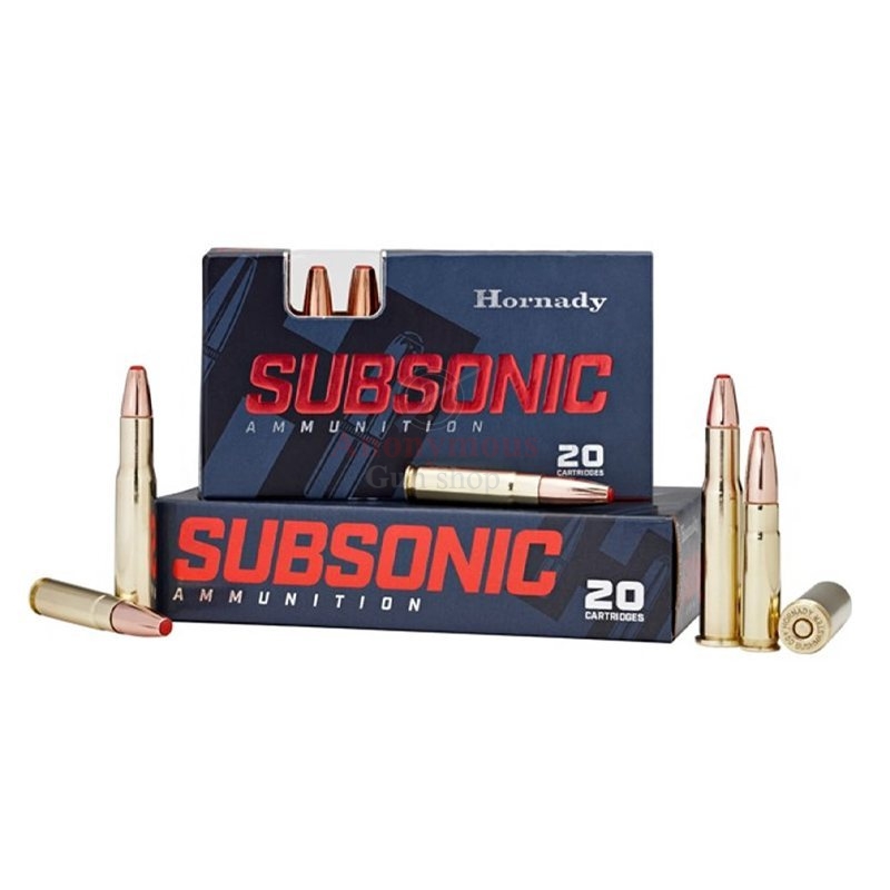Hornady Subsonic Ammunition 45-70 Government 410 Grain SUB-X FTX Box of 20