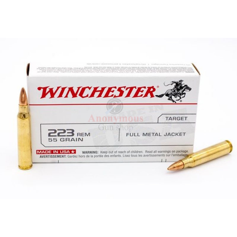 Winchester USA Ammunition 223 Remington 55 Grain Full Metal Jacket