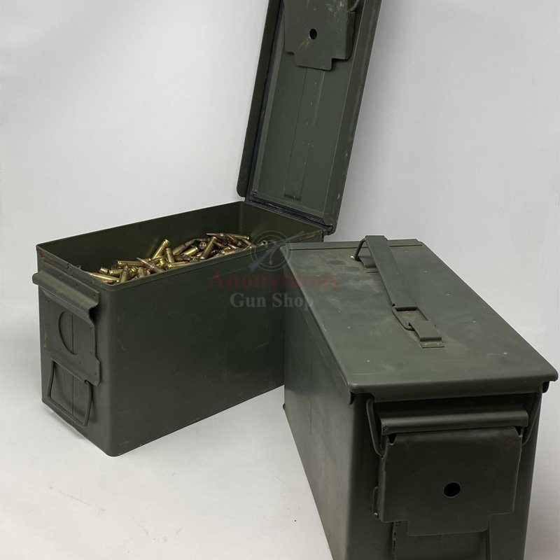 Winchester Ammunition 5.56x45mm NATO 62 Grain M855 SS109 Penetrator Full Metal Jacket Boat Tail 10 Round Clips in Ammo Can