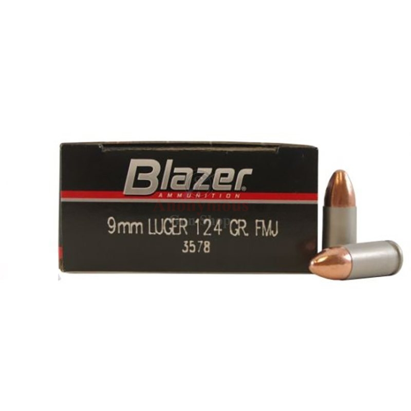 Blazer Ammunition 9mm Luger 115 Grain Full Metal Jacket