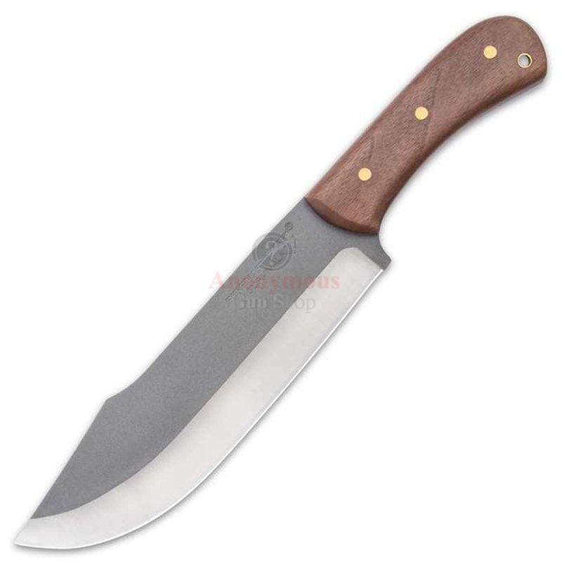 BUSHMASTER BUTCHER BOWIE KNIFE AND SHEATH - 1095 HIGH CARBON STEEL BLADE